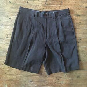 Tommy Bahama chocolate brown silk size 34 Vacationcore shorts